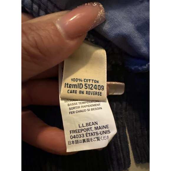 L.L. Bean,  corduroy men’s jacket blue size 2X - Picture 5 of 6